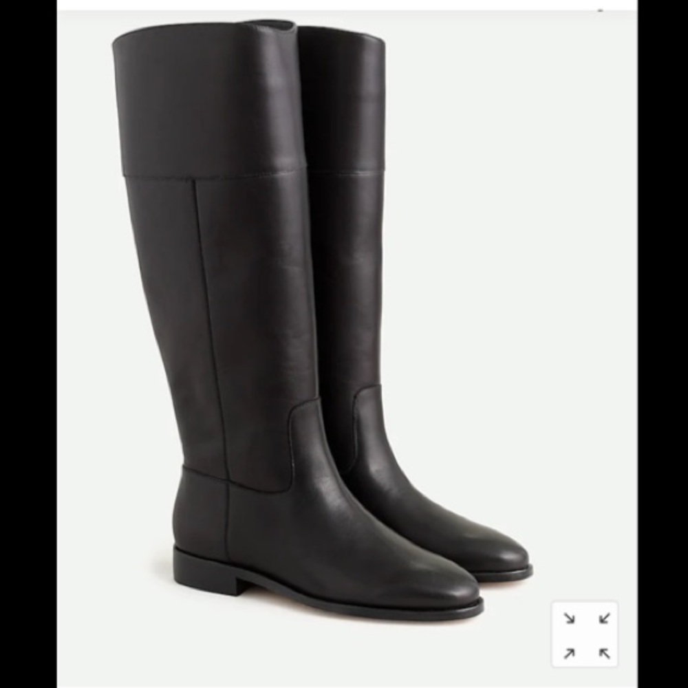 J. Crew Classic Troy Tall leather riding boots Black 8.5